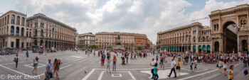 Platz vom Dom aus gesehen  Milano Lombardia Italien by Peter Ehlert in Mailand - Daytrip