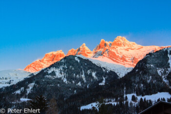 Abendsonne an Massiv du Chablais  Champéry Valais Schweiz by Peter Ehlert in Skigebiet Portes du Soleil