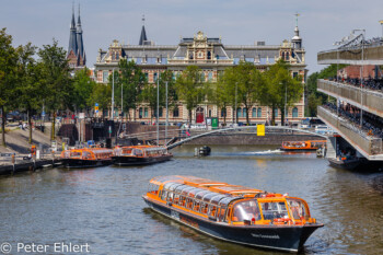 Grachtenboote  Amsterdam Noord-Holland Niederlande by Peter Ehlert in Amsterdam Trip