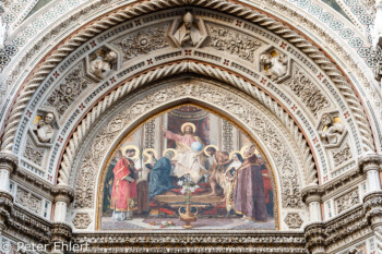 Mosaik über dem Eingang  Firenze Toscana Italien by Peter Ehlert in Florenz - Wiege der Renaissance