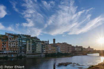 Abendstimmung am Arno  Firenze Toscana Italien by Lara Ehlert in Florenz - Wiege der Renaissance