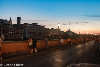 Abendstimmung am Arno  Firenze Toscana Italien by Peter Ehlert in Florenz - Wiege der Renaissance