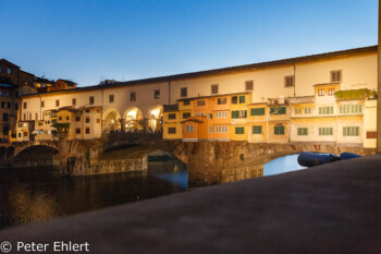 Ponte Vecchio am Abend  Firenze Toscana Italien by Peter Ehlert in Florenz - Wiege der Renaissance