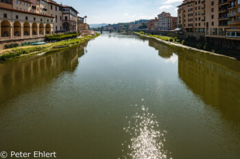 Arno mit Ponte alle Grazie  Firenze Toscana Italien by Peter Ehlert in Florenz - Wiege der Renaissance