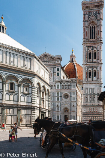 Cattedrale die Santa Maria del Fiore mit Campanile di Giotto  Firenze Toscana Italien by Peter Ehlert in Florenz - Wiege der Renaissance