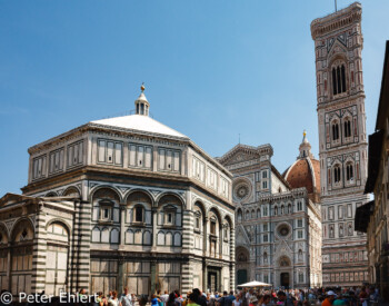 Cattedrale die Santa Maria del Fiore mit Campanile di Giotto und  Firenze Toscana Italien by Peter Ehlert in Florenz - Wiege der Renaissance