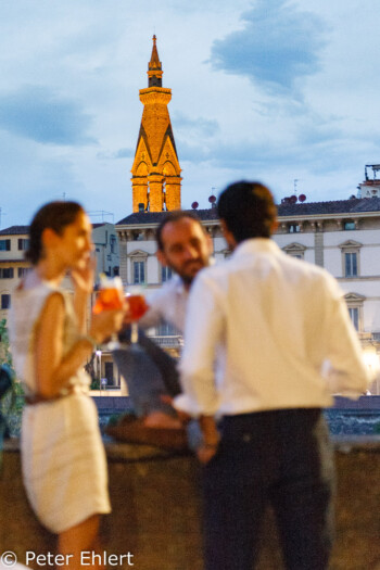Abendstimmung mit Torre di Frati Minori Conventuali  Firenze Toscana Italien by Peter Ehlert in Florenz - Wiege der Renaissance