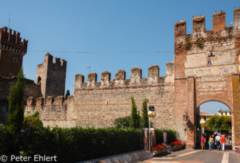 Stadtmauer mit Tor  Lazise Veneto Italien by Peter Ehlert in Lazise am Gardasee