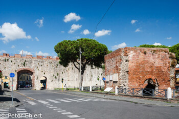 Stadtmauer mit Tor  Pisa Toscana Italien by Peter Ehlert in Abstecher nach Pisa
