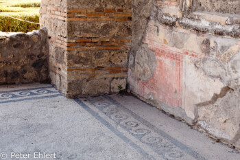 Wellenmosaik  Pompei Campania Italien by Peter Ehlert in Pompeii und Neapel