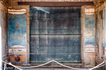 Dekoration des Tablinum  Pompei Campania Italien by Peter Ehlert in Pompeii und Neapel