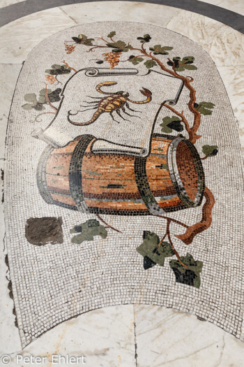 Skorpion Mosaik  Neapel Campania Italien by Peter Ehlert in Pompeii und Neapel