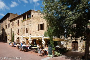 Restaurant  San Gimignano Toscana Italien by Peter Ehlert in San Gimignano