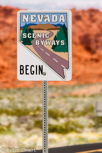 Park Einfahrt   Nevada USA by Peter Ehlert in Valley of Fire - Nevada State Park