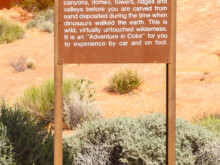Info Tafel   Nevada USA by Peter Ehlert in Valley of Fire - Nevada State Park