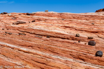 Basalt auf Sandstein   Nevada USA by Peter Ehlert in Valley of Fire - Nevada State Park