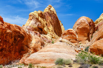 White Dome Trail   Nevada USA by Peter Ehlert in Valley of Fire - Nevada State Park