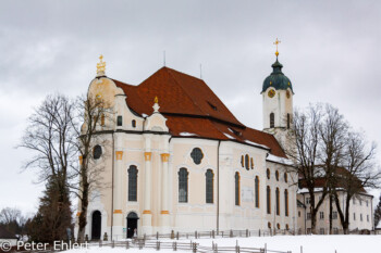 Wieskirche  Steingaden Bayern Deutschland by Peter Ehlert in Wieskirche im Winter