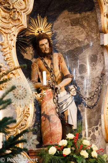 Altarbild Jesus  Steingaden Bayern Deutschland by Peter Ehlert in Wieskirche im Winter