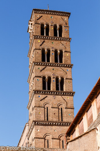 Turm der basilica di Santa Francesca Romana  Roma Latio Italien by Peter Ehlert in Rom - Colosseum und Forum Romanum