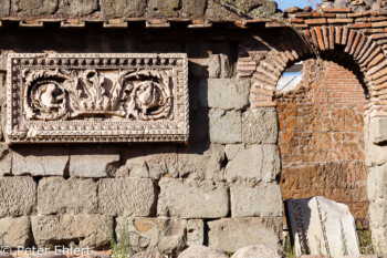 Mauer mit Fliese  Roma Latio Italien by Peter Ehlert in Rom - Colosseum und Forum Romanum