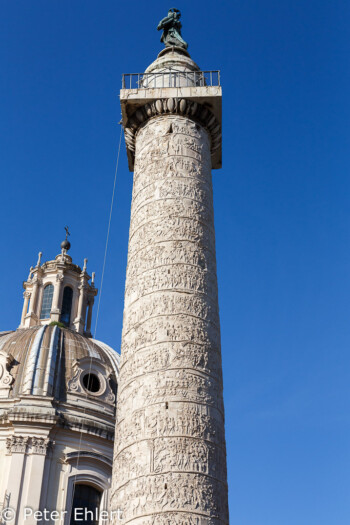 Colonna Traiano mit Chiesa SS Nome di Maria  Roma Latio Italien by Peter Ehlert in Rom - Colosseum und Forum Romanum