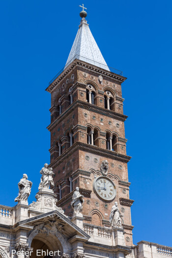 Turm von Santa Maria Maggiore  Roma Latio Italien by Peter Ehlert in Rom - Plätze und Kirchen
