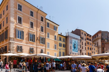 Blumen- und Gemüsemarkt  Roma Latio Italien by Peter Ehlert in Rom - Plätze und Kirchen