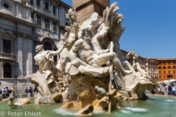 Fontana di Fiumi  Roma Latio Italien by Peter Ehlert in Rom - Plätze und Kirchen