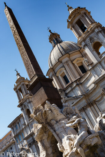 Fontana di Fiumi mit Sant'Agnese in Agone  Roma Latio Italien by Peter Ehlert in Rom - Plätze und Kirchen