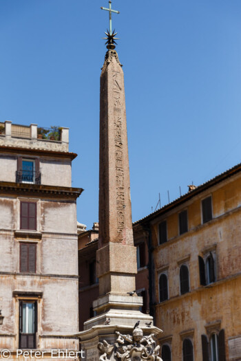Obelisk in Fontana di Fiumi  Roma Latio Italien by Peter Ehlert in Rom - Plätze und Kirchen