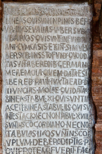Alte Inschrift  Roma Latio Italien by Peter Ehlert in Rom - Plätze und Kirchen