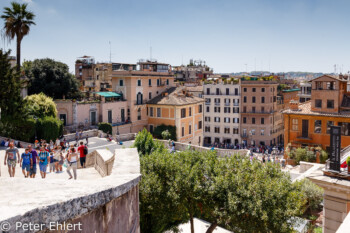 Blick über Piazza und Stadt  Roma Latio Italien by Peter Ehlert in Rom - Plätze und Kirchen