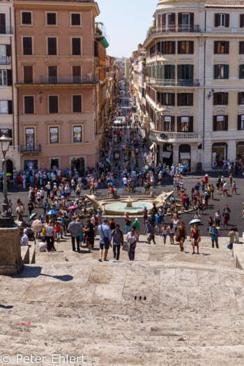 Spanische Treppe mit Fontana della Barcaccia  Roma Latio Italien by Peter Ehlert in Rom - Plätze und Kirchen