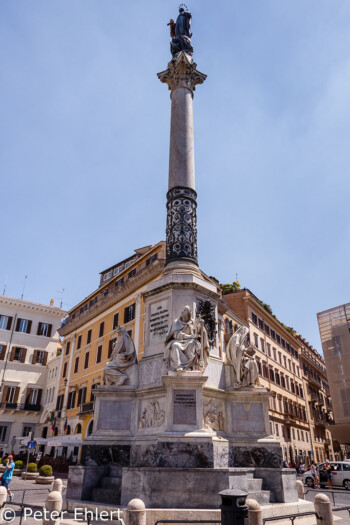 Marienstatue Statua dell'Immacolata Concezione  Roma Latio Italien by Peter Ehlert in Rom - Plätze und Kirchen