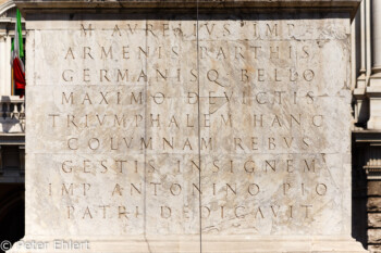 Sockelinschrift  Roma Latio Italien by Peter Ehlert in Rom - Plätze und Kirchen