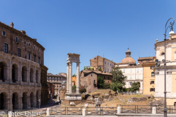 Teatro Marcello und Tempio di Apollo Sosiano  Roma Latio Italien by Peter Ehlert in Rom - Plätze und Kirchen