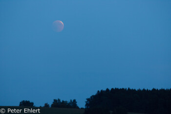 Mond im Kernschatten mit Sichel  Odelzhausen Bayern Deutschland by Peter Ehlert in Mondfinsternis