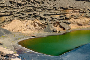 Caldera mit See  Yaiza Canarias Spanien by Peter Ehlert in LanzaroteElGolfo