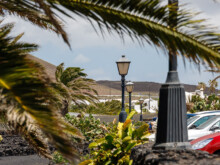 Garten und Parkplatz  Teguise Canarias Spanien by Peter Ehlert in LanzaroteFundacion
