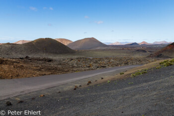 Lavalandschft mit Strasse  Tinajo Canarias Spanien by Peter Ehlert in LanzaroteNPTimanfaya