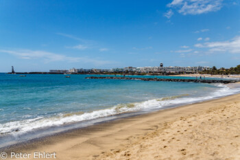 Atlantik und Strand  Costa Teguise Canarias Spanien by Peter Ehlert in LanzarotePlayaCucharas