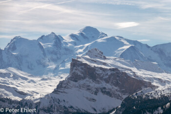 Blick auf Mont Blanc  Les Gets Département Haute-Savoie Frankreich by Peter Ehlert in Ski_LesGets