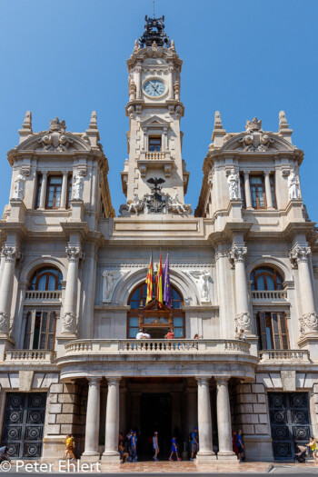 Rathaus  Valencia Provinz Valencia Spanien by Peter Ehlert in Valencia_Rathaus_Hauptpost