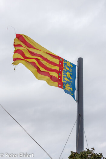 Flagge im Sturm  Valencia Provinz Valencia Spanien by Lara Ehlert in Valencia_Hafen_Sturm