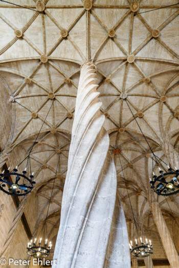 Säule mit Deckengewölbe  Valencia Provinz Valencia Spanien by Peter Ehlert in Valencia_Seidenbörse