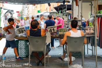 Schuhverkaufsstand  Valencia Provinz Valencia Spanien by Peter Ehlert in Valencia_Cabanyal