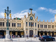 Eingangsportal  Valencia Provinz Valencia Spanien by Peter Ehlert in Valencia_Nordbahnhof