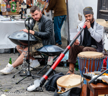 Straßenmusiker  Teguise Kanarische Inseln Spanien by Peter Ehlert in LanzaroteTeguise