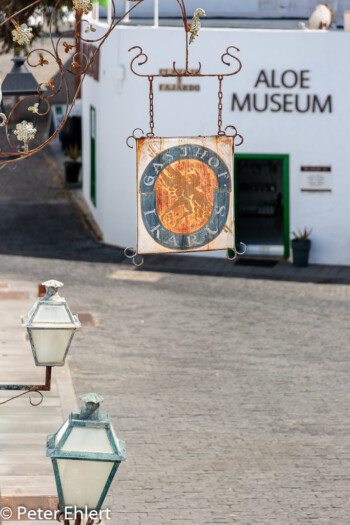 Ikarus Restaurant Schild  Teguise Kanarische Inseln Spanien by Peter Ehlert in LanzaroteTeguise